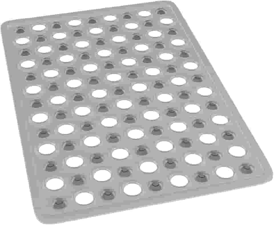 LYOR - Tapete de PVC Retangular com Antiderrapante para Banheiro 49cm x 32cm