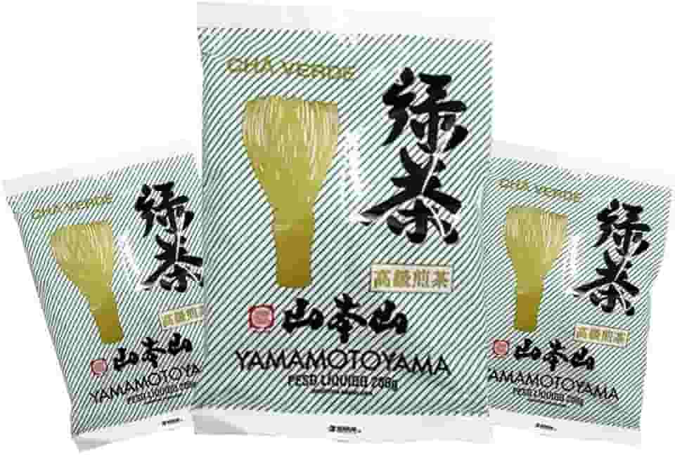 Chá Verde Tipo Japonês Sencha Yamamotoyama contendo 3 unidades de 200g