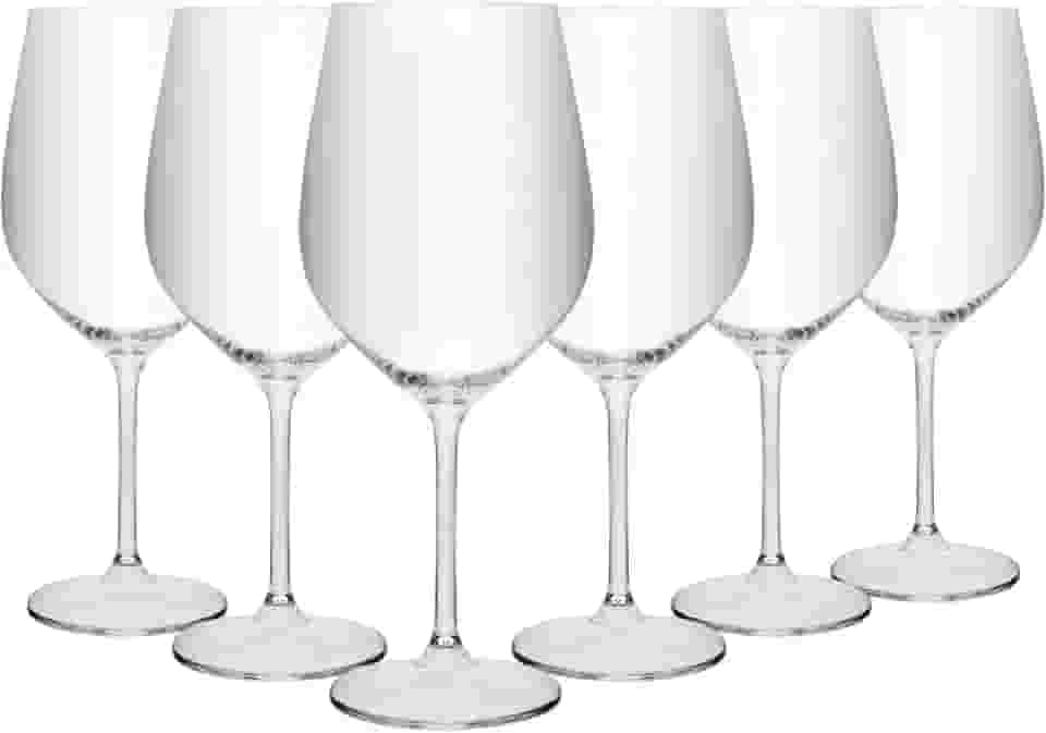 WOLFF - Conjunto 6 Taças para Vinho Crex 600ml Cristal