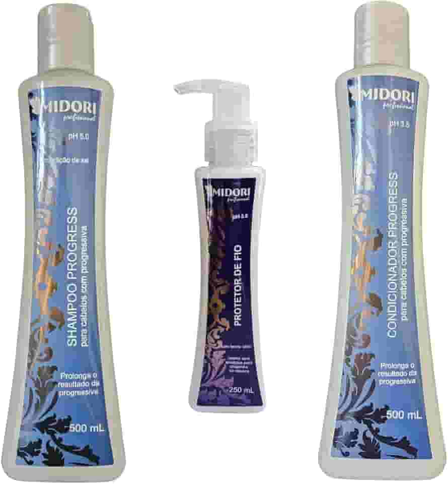 Kit Shampoo e Condicionador Progressiva e Protetor de Fio