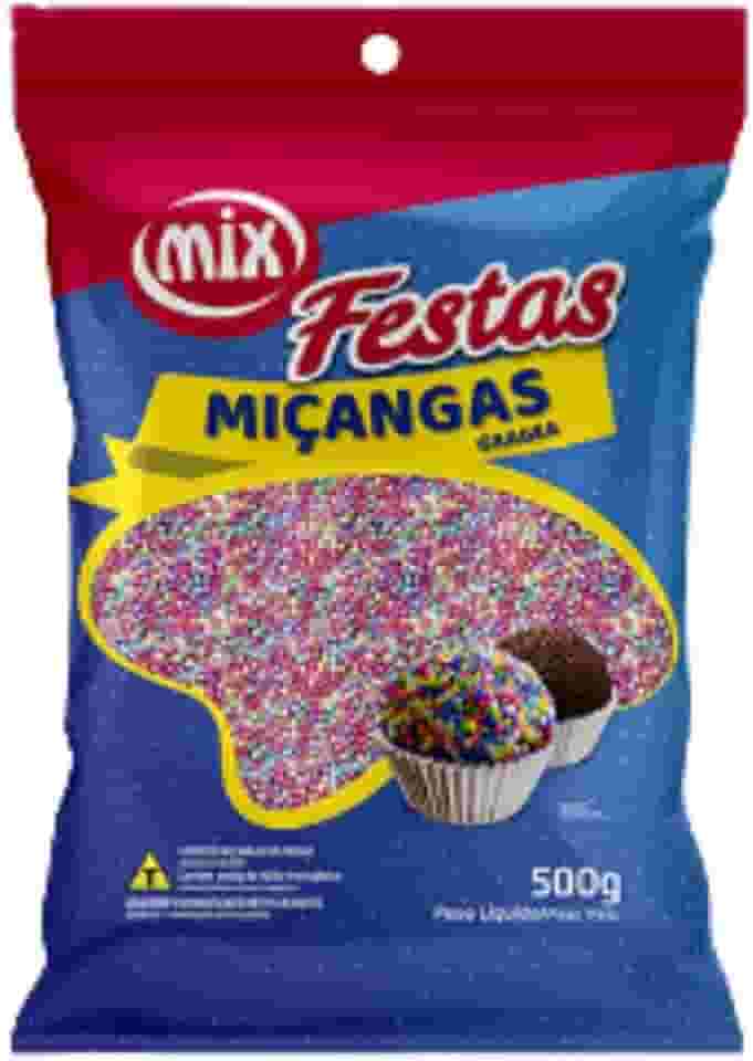 Confeito Miçanga Granulado Brigadeiro, Doces, Confeitaria Várias Cores 500g (Candy Colors)