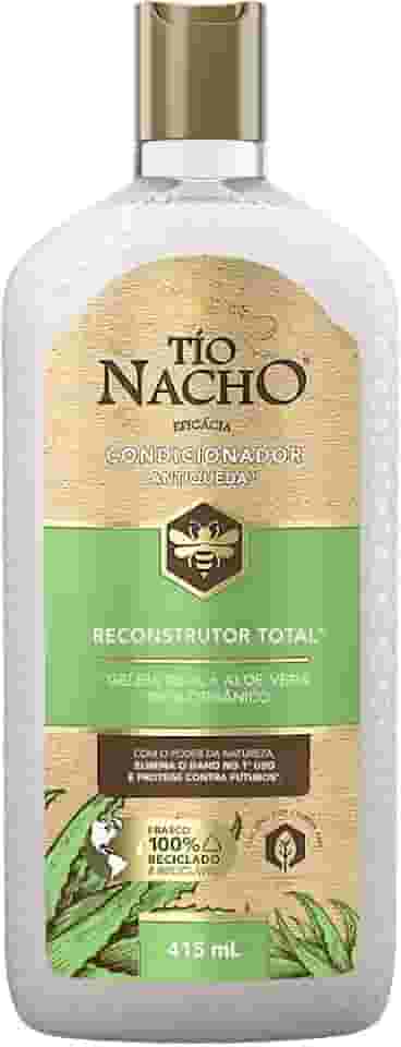 Tio Nacho Condicionador Reconstrutor Total com Aloe Vera para reparação total, 415ml, Elimina e proteje contra os danos