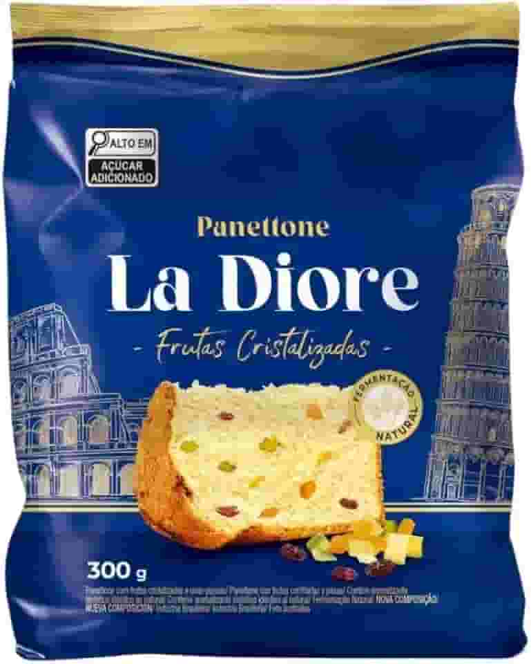 Panettone frutas la diore 300g fermentação natural
