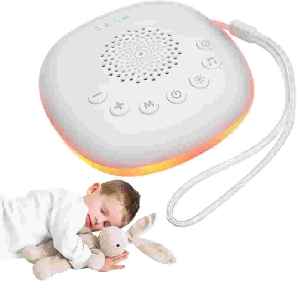 Ruído Branco para Bebês e Adultos, Máquina de Som para Dormir com 20 Sons Relaxantes, Luz Noturna LED 7 Cores