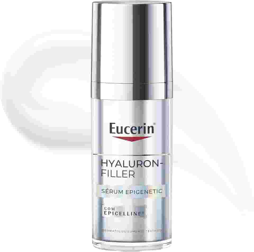 EUCERIN Sérum Facial Anti-idade Epigenetic 30ml, Antirrugas, Epicelline, Ácido Hialurônico, Antissinais, Pele Madura