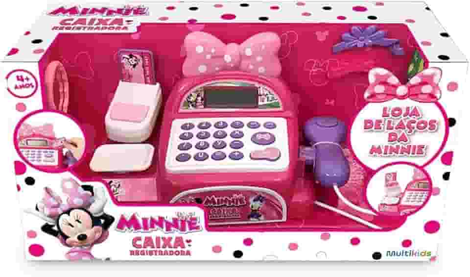 Caixa Registradora de Brinquedo Minnie Mouse Rosa - Br1183