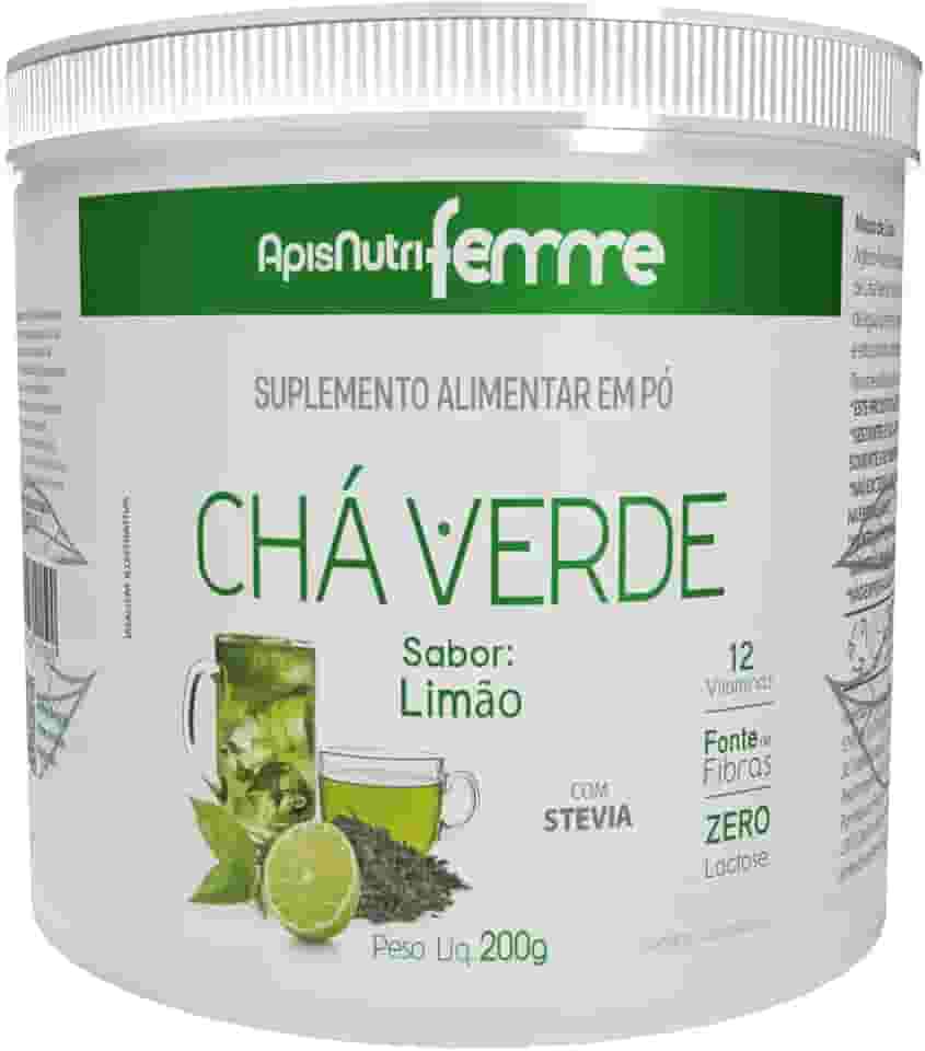 Apisnutri Chá Solúvel (200G) - Sabor Chá Verde - Limão