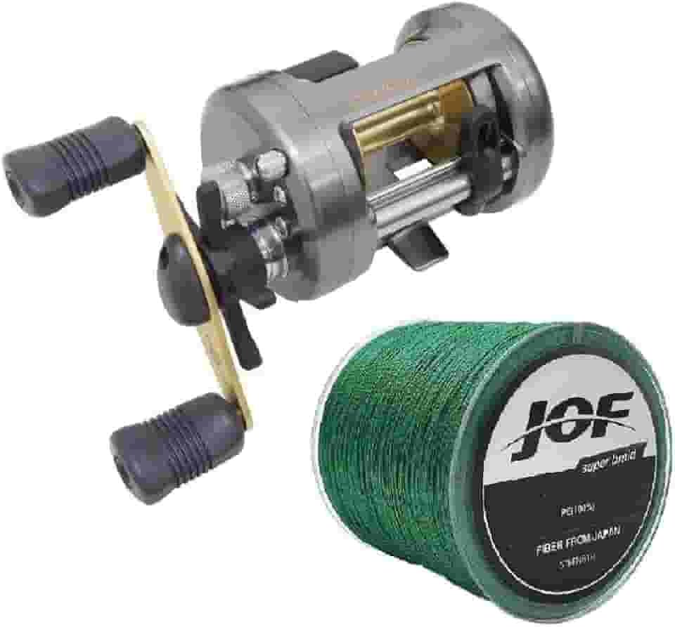 Carretilha Pesca Perfil Alto Shimano Corvalus 300 | 301 + Linha Multi 300m lado:esquerdo