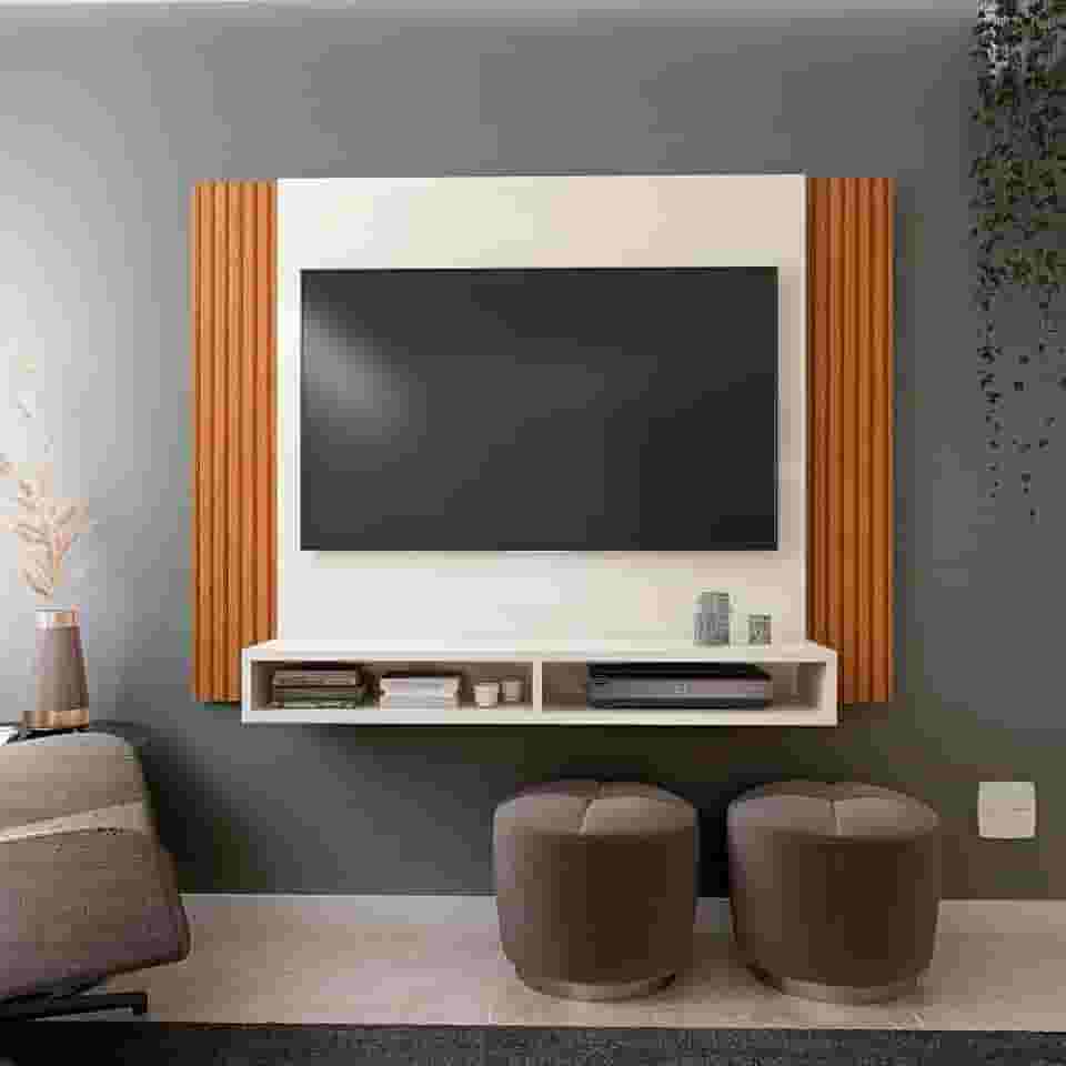 VIA NOSSA - Painel Tokyo Para Tv Até 43 Polegadas Com 02 Nichos