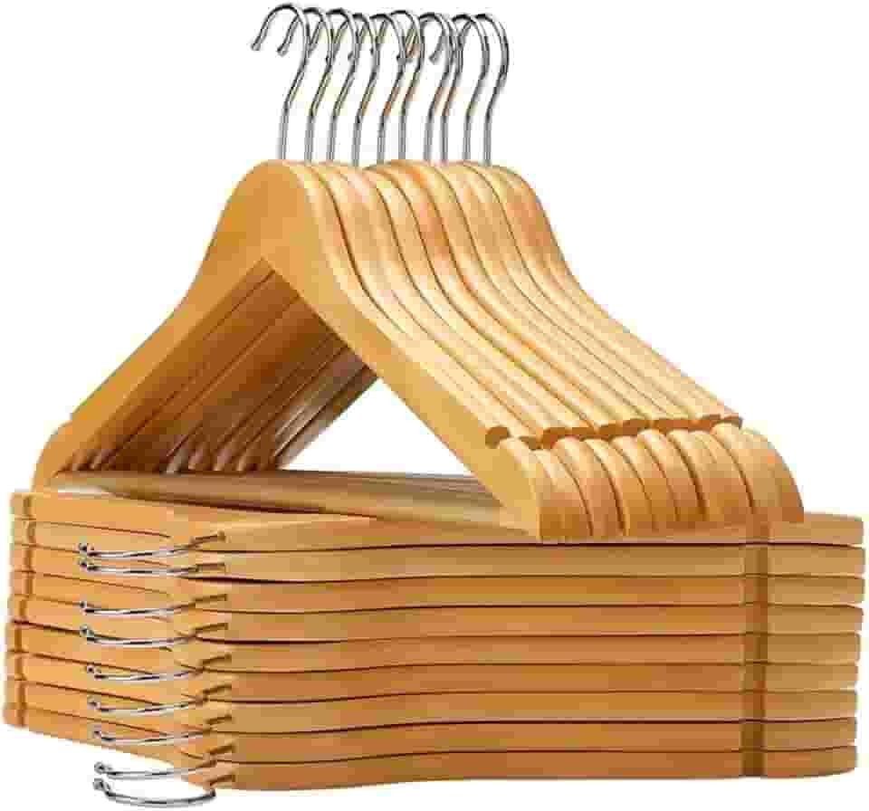 Cabide Madeira variações Preto ou Marfim (50, Marfim)