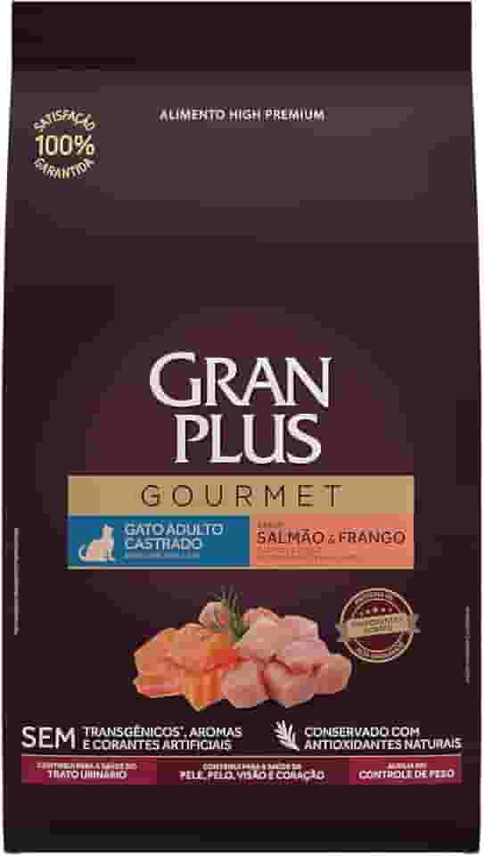Ração Para Gatos Castrados Gran Plus Gourmet Salmão E Frango 10,1Kg