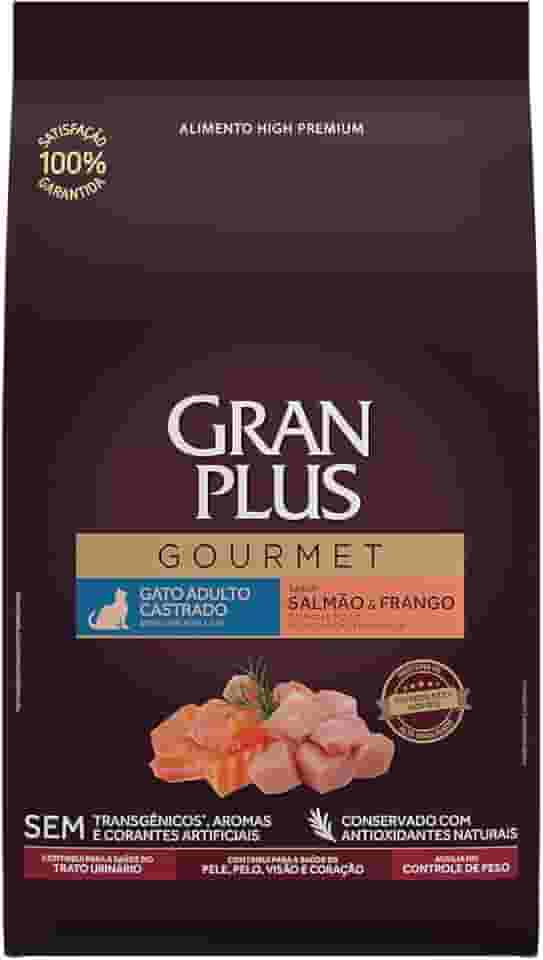 Ração Para Gatos Castrados Gran Plus Gourmet Salmão E Frango 10,1Kg