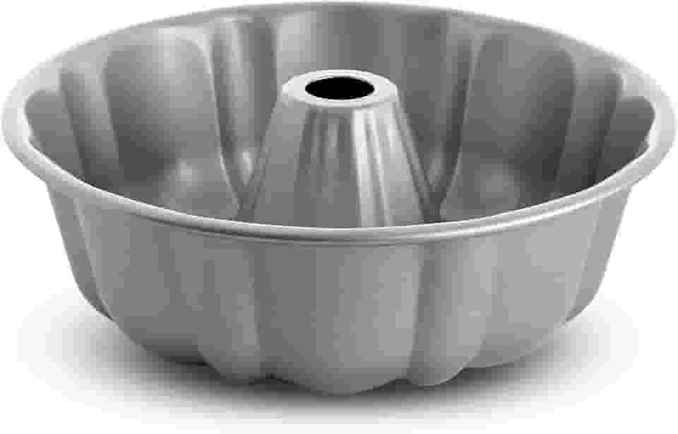 Mrs. Anderson's Baking Forma de bolo canelada, aço para carro com revestimento antiaderente de liberação rápida, livre de PFOA, 26 cm x 8 cm (22082)