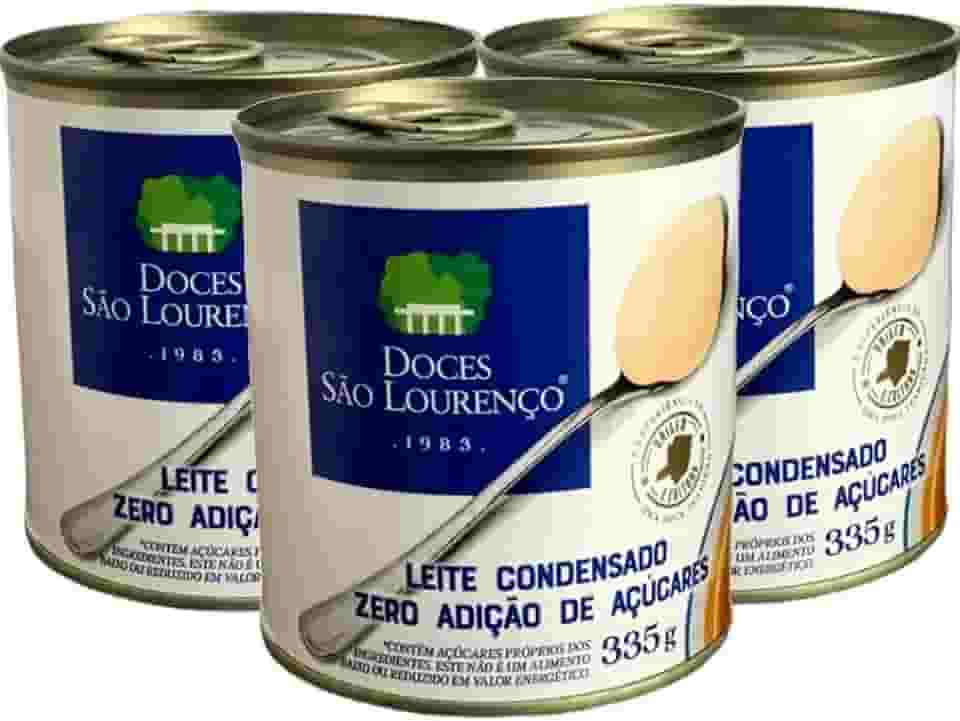 Kit 3 Leite Condensado Diet São Lourenco 335g