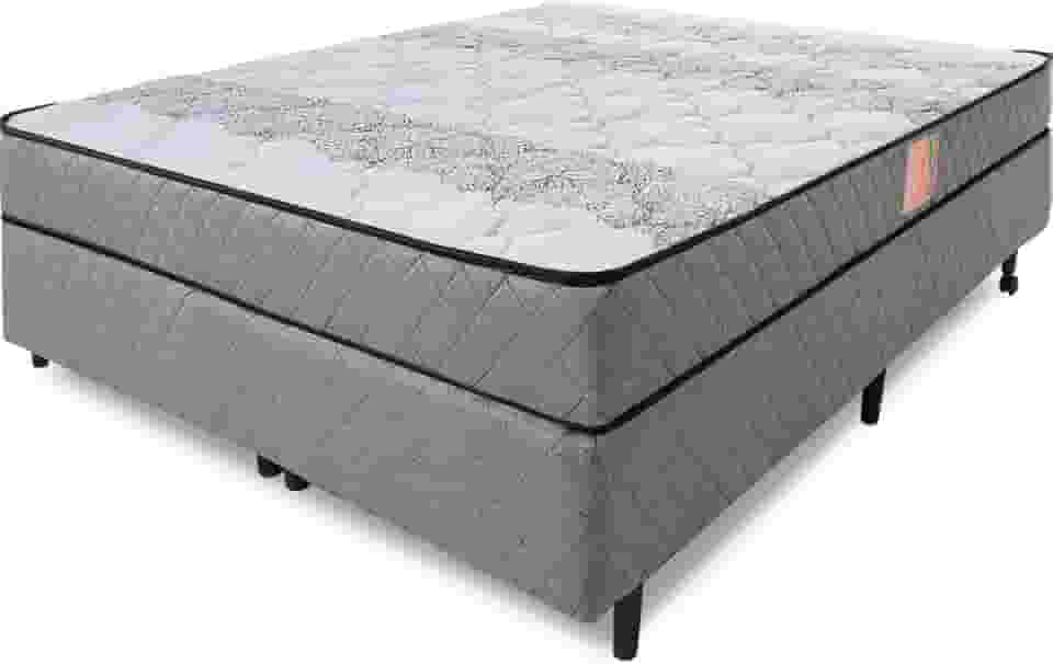 Cama Box Colchão Casal Firme Espuma D33 Antialérgico Certificado 138x188x51cm - BF Colchões