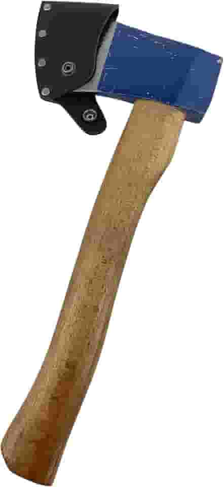 Capa de lâmina de machado feita à mão de couro de flor integral - capa protetora, manga de segurança de lâmina de machado pequeno, acessório de acampamento, essenciais para lenhador ao