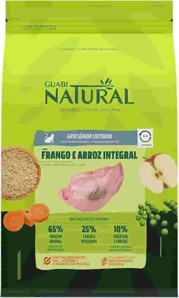GUABI NATURAL GATO SENIOR CASTRADO FRANGO E ARROZ 1,5kg