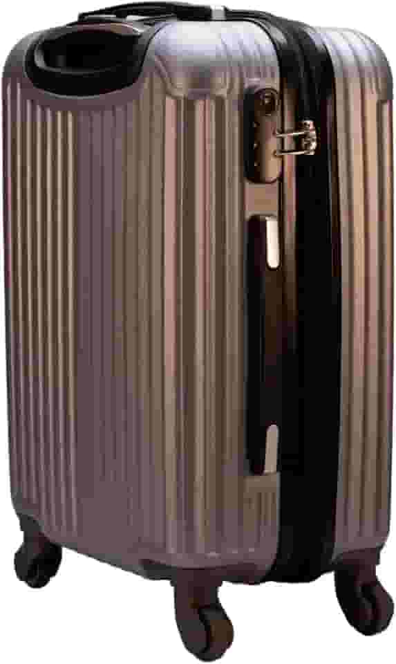 Mala de Viagem de Bordo Abs 10kg Expansiva ANAC 360 Graus com Senha (Prata)