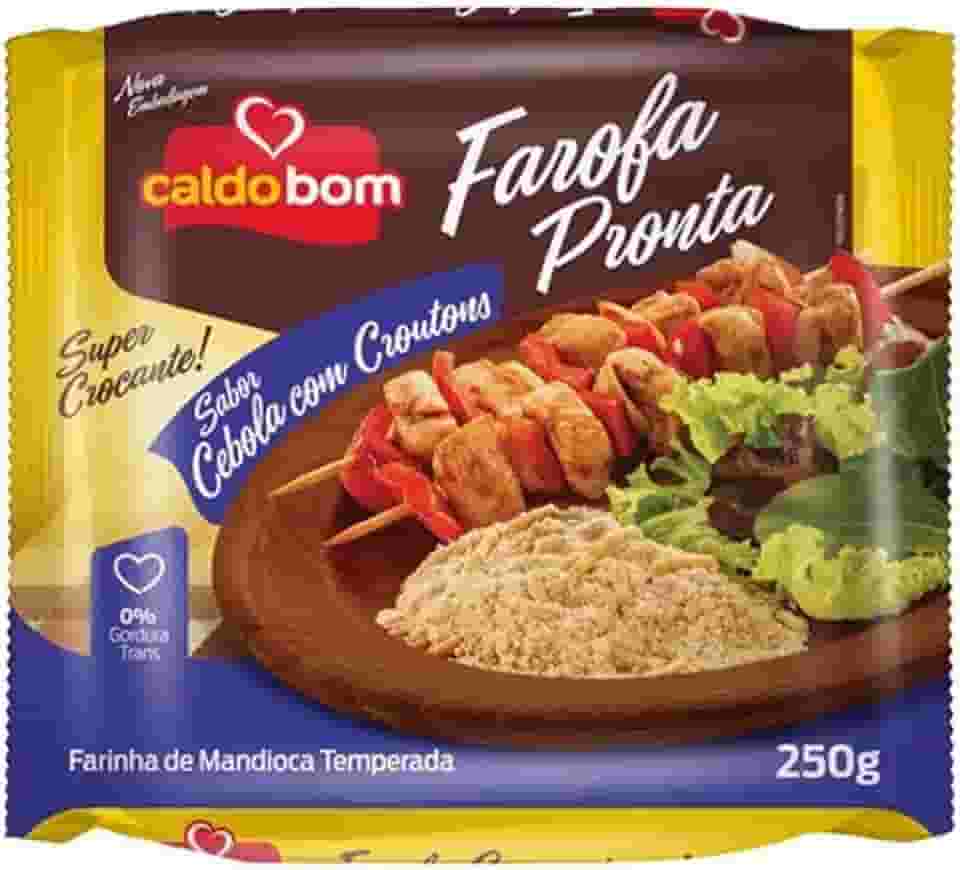 Farofa Pronta Cebola Crocante 250g - Caldo Bom