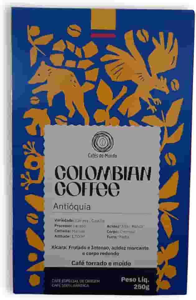 Café Moído Importado da Colômbia - Antióquia - 250g