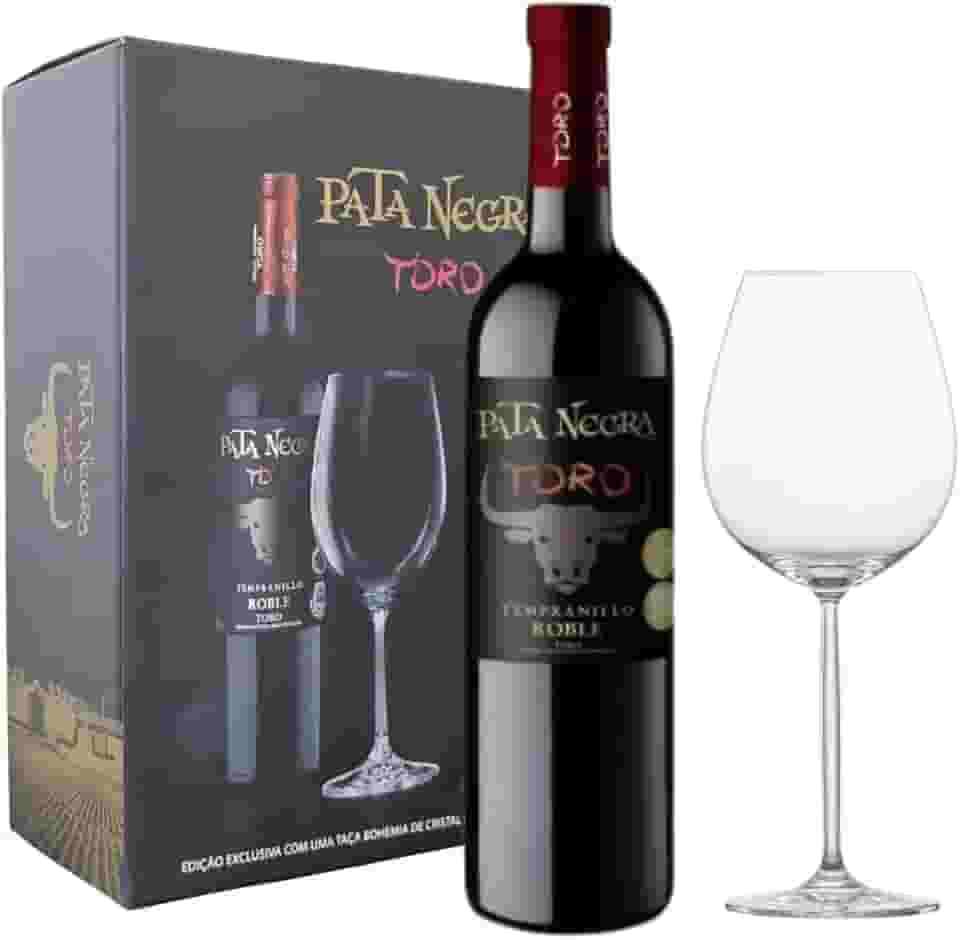 Vinho Tinto Pata Negra Toro 750ml Kit Com Taça de Cristal