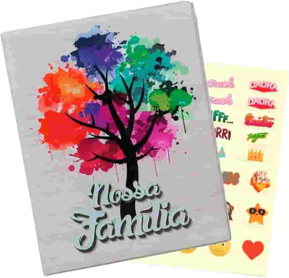 Álbum de Fotos 10x15 Nossa Grande Família 500 Fotografias + ADESIVO