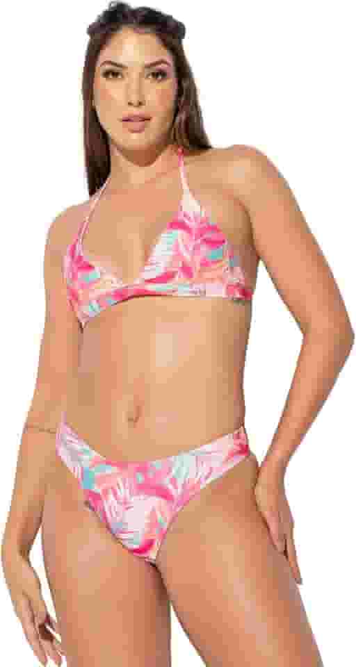 Biquíni MVB Modas Feminino Asa Delta Cintura Alta Fio Dental