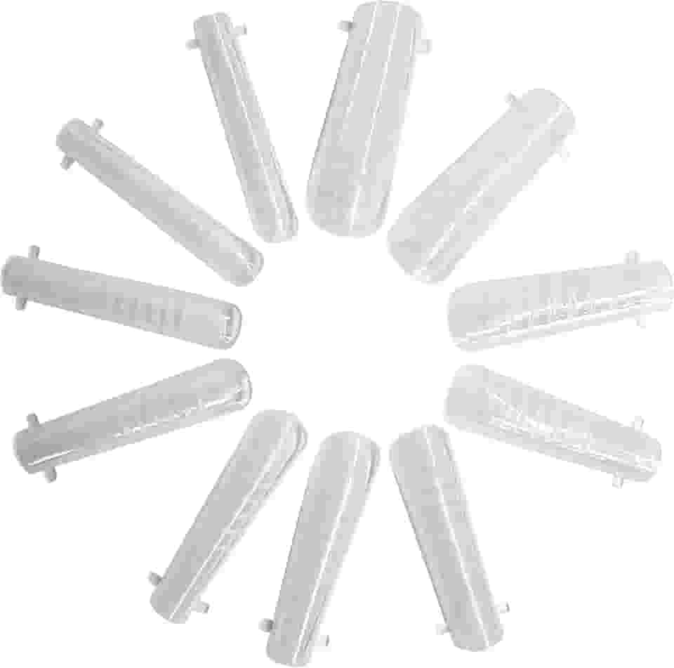 Unha Postiça Molde F1 Natural Unhas Gel Polygel em Caixa (Quadrado, 1cx)