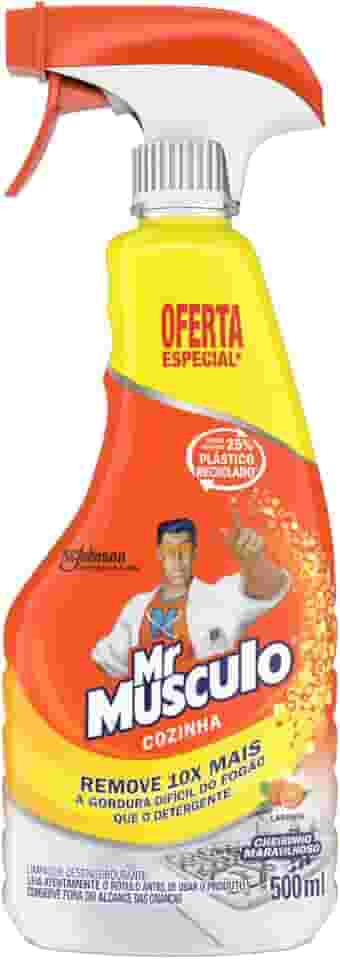 Mr. Músculo Desengordurante Cozinha Laranja, Borrifador 500ml