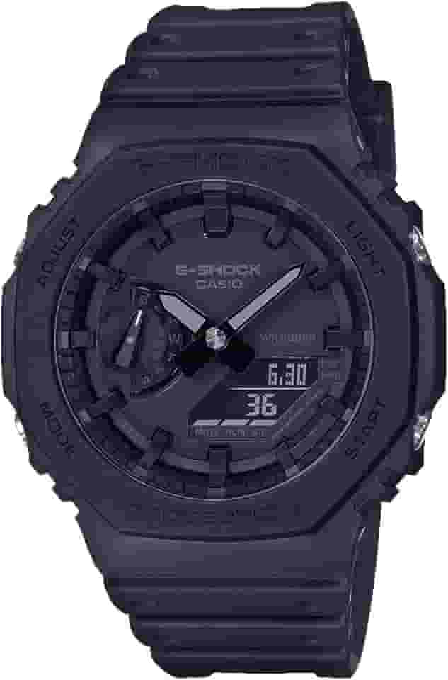 Relógio masculino G-Shock GA-2100-1A1DR quartzo analógico resina preta