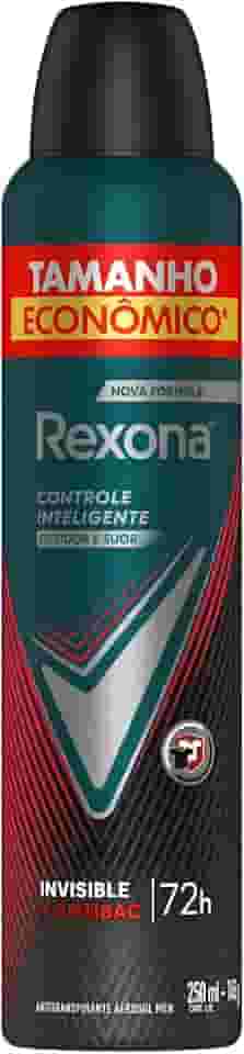 Rexona Antitranspirante Aerossol Antibacterial e Invisible Men 250Ml Leve Mais Pague Menos (A Embalagem Pode Variar)