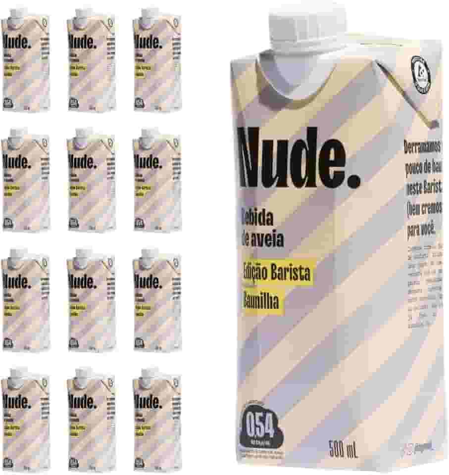 Nude Pack Bebida de Aveia Barista + Baunilha 500ml - Caixa 12 Unidades