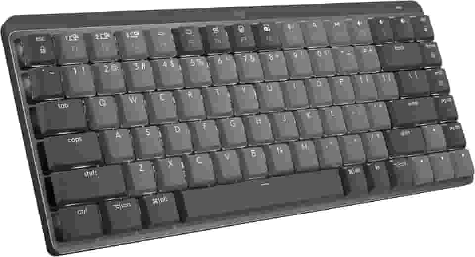 Teclado Mecânico sem fio Logitech MX Mechanical Mini com Teclas Retroiluminadas Tactile Quiet, Conexão USB ou Bluetooth Easy-Switch para até 3 dispositivos e Bateria Recarregável