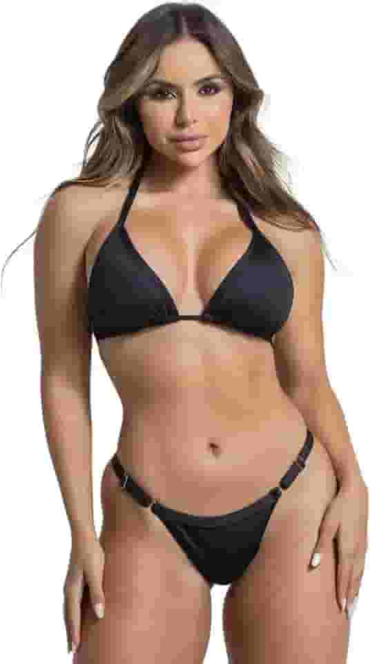 Biquíni De Fita Sensual Eleva Bumbum Com Regulagem Na Calcinha e Bojo Removível