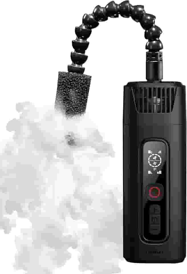 ULANZI Máquina de neblina portátil FM01 FILMOG Ace, alimentada por bateria, portátil, máquina de fumaça com controle remoto, preta