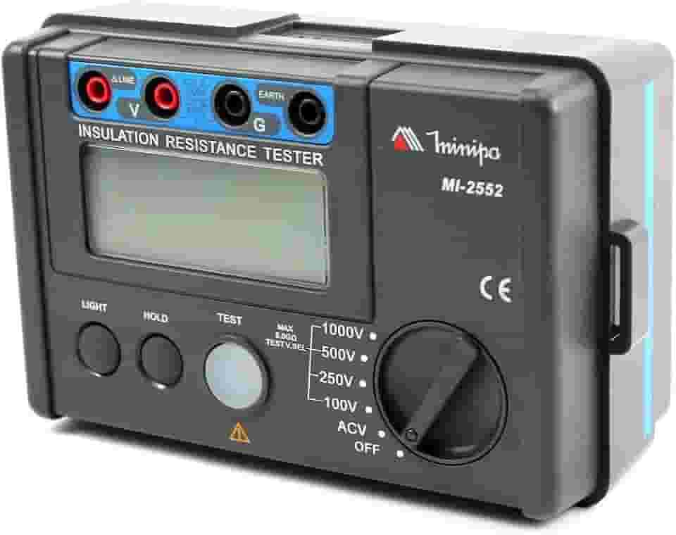 Megômetro Para Teste Resistência De Isolação Cat3 600V Mi2552 Minipa