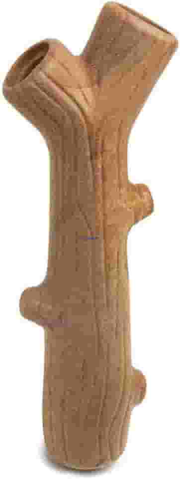 Germanhart Brinquedo Mordedor para Cães em Formato de Tronco, 1 Unidade, Extra Grande, Marrom