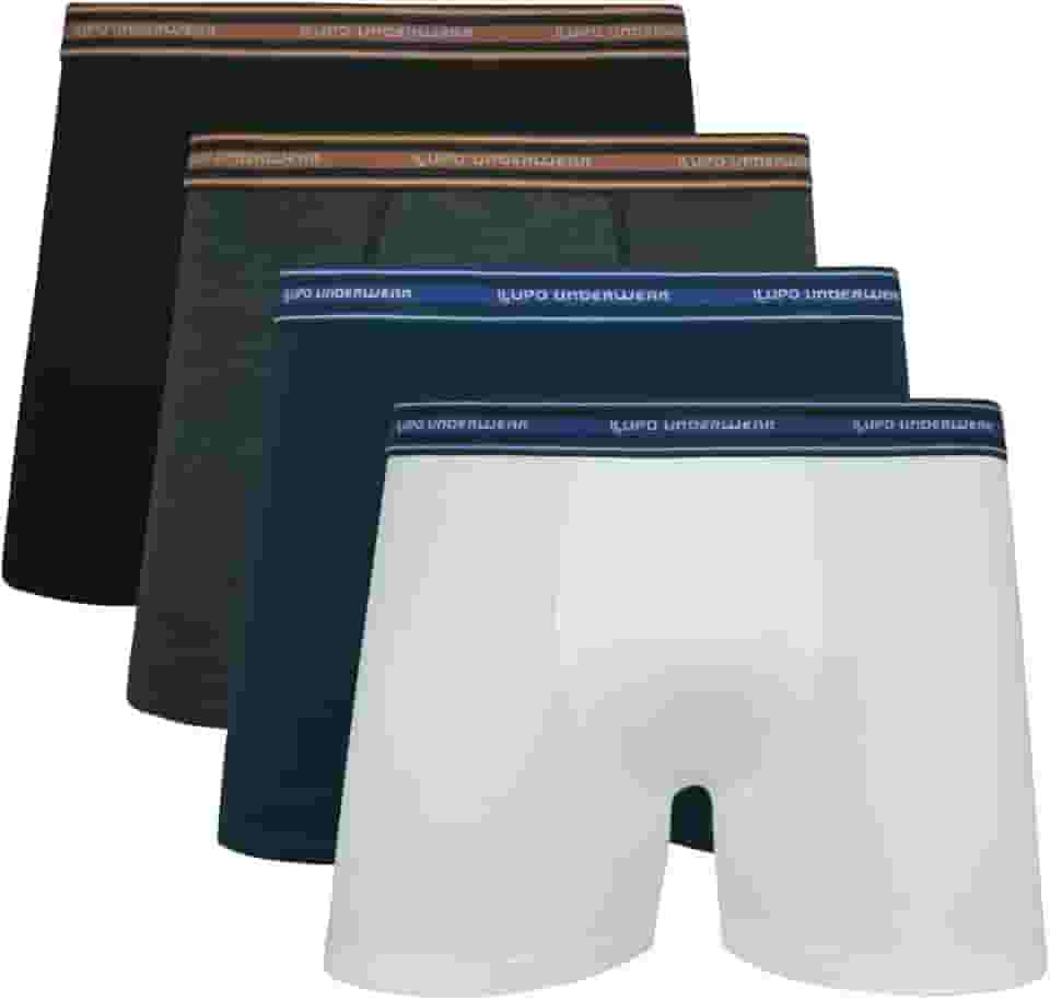 Kit Com 4 Cuecas Boxer De Algodão Da Lupo