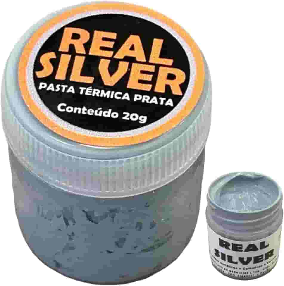 Pasta Térmica Prata Para Processador Pc Notebook Alto Desempenho Real Silver 20g