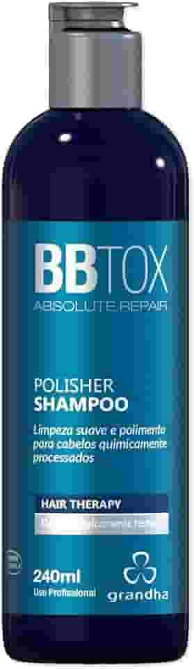 Grandha BBtox Absolute Repair Reparador Capilar Pós Progressiva para Transformação Intensa dos Fios e Renovação Saudável Após Procedimentos Químicos (Polisher Shampoo - 240ml)