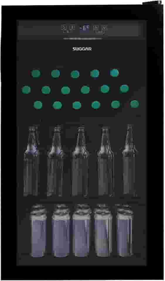 Cervejeira Suggar 98L 220v Preto Porta de Vidro