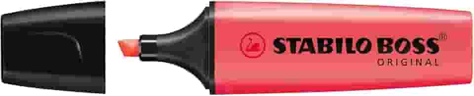 Marca Texto – STABILO BOSS ORIGINAL – Pacote com 1 unidade – Avermelhado