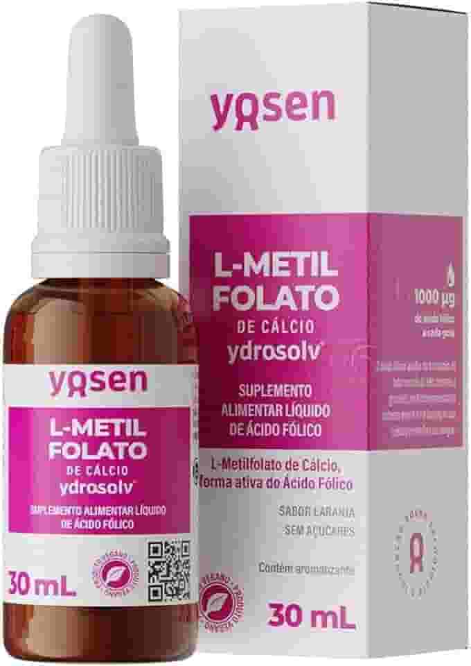 L-Metilfolato de Cálcio Ydrosolv - 30ml Gotas Laranja - Yosen