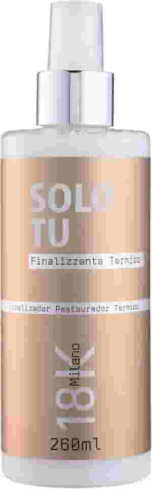 Solo Tu Finalizador Restaurador Térmico, Protetor Térmico para Cabelos, com Ácido Hialurônico, Pantenol e Vitamina E, Proteção Solar, 260ml