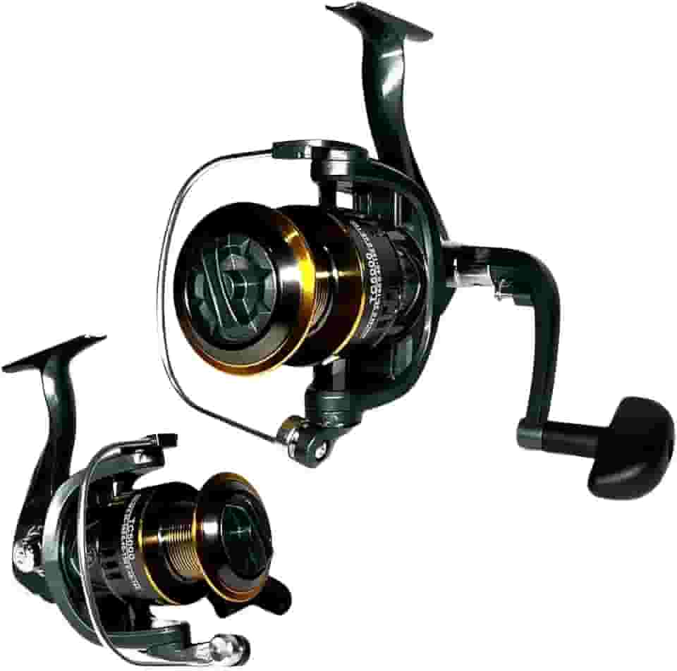 MOLINETE DE PESCA PESADA ALTO MAR TC 5000-14 ROLAMENTOS - DRAG:12KG - CARRETEL ALUMINIO