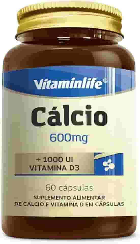 Cálcio + Vitamina D3-60 Cápsulas - VitaminLife