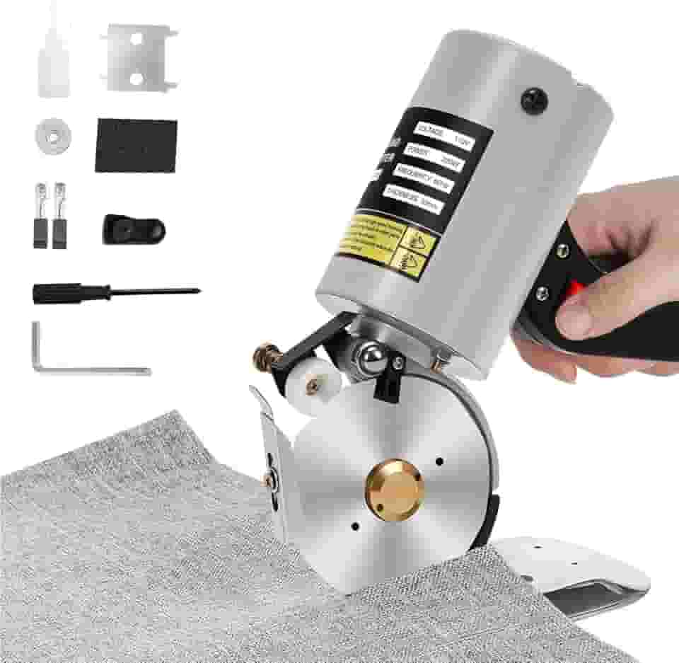 Lâmina octogonal de 90 mm, Corte de 23 mm de Espessura, Máquina Corte Cortar Tecidos 110V, Tesoura Eletrica, Tesoura Eletrica para Papelão, Cortador Circular, Tesoura Eletrica Tecido