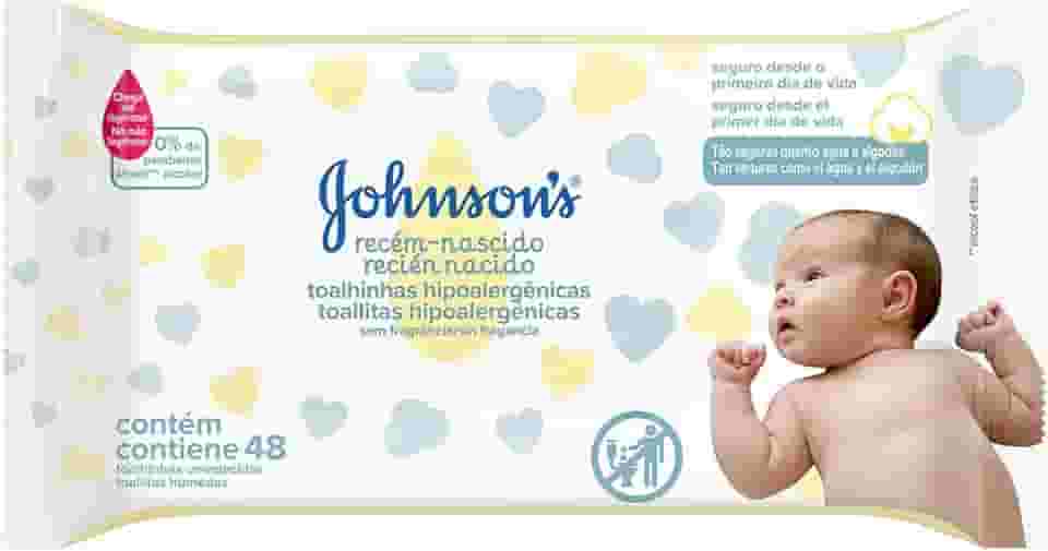 Lenços Umedecidos JOHNSON'S® Baby Recém Nascido, 48 unidades
