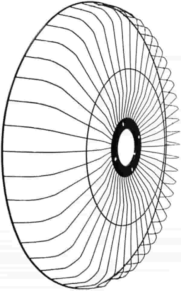Grade Metálica para Ventilador Oscilante de Parede com 60cm de diâmetro Venti-Delta, Preta, Compatível com Linhas Premium, Gold e Ventura, com Opção de Presilhas (Sem presilhas)