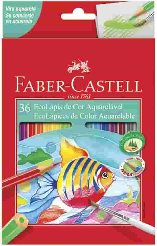 EcoLápis Aquarelavel 36 Cores, Faber-Castell, 120236G, Grafite
